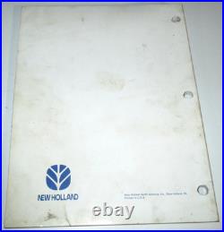 New Holland 570 575 Baler Operators Owners Maintenance Manual 10-01 NH ORIGINAL