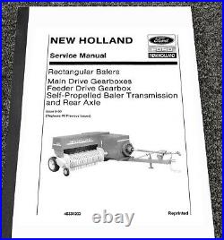 New Holland 575 Baler Main Drive Gearbox Transmission Axle Service Repair Manual