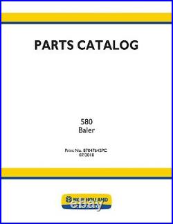 New Holland 580 Baler Parts Catalog
