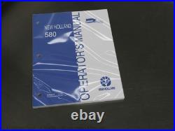 New Holland 580 Square Baler Operator's Manual Owners Book