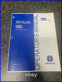 New Holland 580 Square Baler Operators Manual Book SKU G