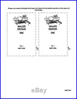New Holland 585 Baler Complete Service Manual