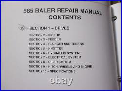 New Holland 585 Baler Repair Manual 1998