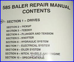 New Holland 585 Baler Service Repair Shop Workshop Manual NH COMPLETE ORIGINAL