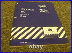 New Holland 585 Square Hay Baler Drives Shop Service Repair Manual