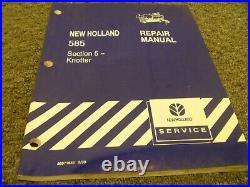 New Holland 585 Square Hay Baler Knotter Shop Service Repair Manual