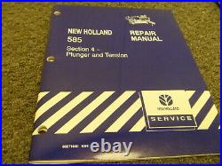 New Holland 585 Square Hay Baler Plunger Tension Shop Service Repair Manual