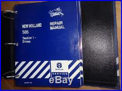 New Holland 585 baler repair manual set OEM
