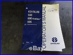 New Holland 590 590 BaleSlice 595 Baler Operator's Manual
