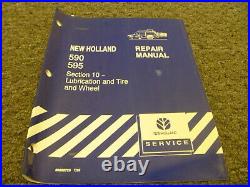 New Holland 590 595 Baler Lubrication Tire Wheel Shop Service Repair Manual