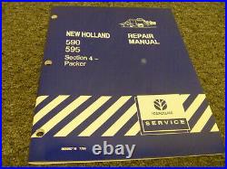 New Holland 590 595 Baler Packer Shop Service Repair Manual