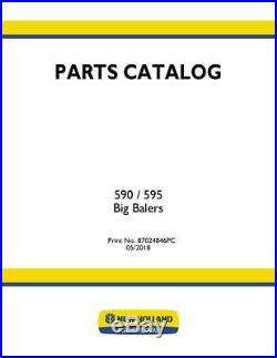 New Holland 590 595 Baler Parts Catalog