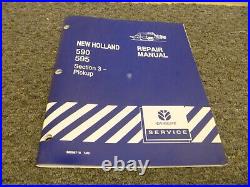 New Holland 590 595 Baler Pickup Shop Service Repair Manual