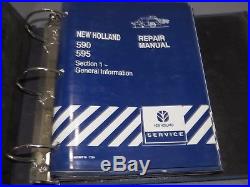 New Holland 590 595 Baler Service Repair Manual Set in Binder 1999