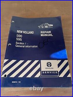 New Holland 590 595 Baler Service Shop Repair Workshop Manual Book