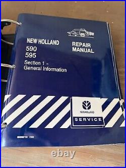 New Holland 590 595 Baler Service Shop Repair Workshop Manual Book