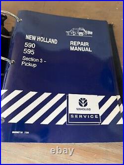 New Holland 590 595 Baler Service Shop Repair Workshop Manual Book