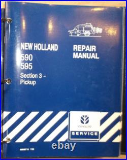 New Holland 590 595 Baler Service Shop Repair Workshop Manual Book
