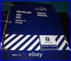 New Holland 590 595 Baler Service Shop Repair Workshop Manual Book