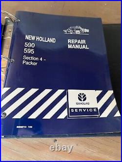 New Holland 590 595 Baler Service Shop Repair Workshop Manual Book