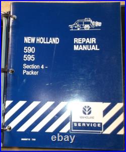 New Holland 590 595 Baler Service Shop Repair Workshop Manual Book