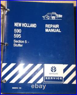 New Holland 590 595 Baler Service Shop Repair Workshop Manual Book