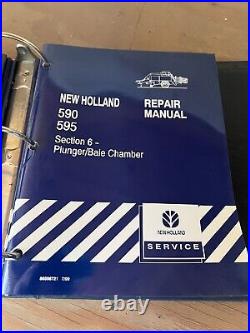 New Holland 590 595 Baler Service Shop Repair Workshop Manual Book