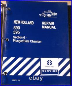 New Holland 590 595 Baler Service Shop Repair Workshop Manual Book