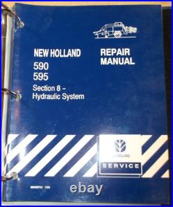 New Holland 590 595 Baler Service Shop Repair Workshop Manual Book