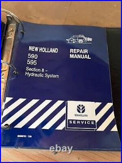 New Holland 590 595 Baler Service Shop Repair Workshop Manual Book