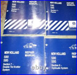 New Holland 590 & 595 Baler Service Shop Repair Workshop Manual NH 7-99 ORIGINAL