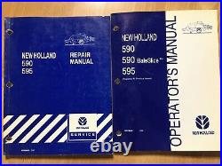 New Holland 590 595 Baler factory Repair & Operators manual OEM