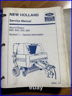 New Holland 630 640 650 660 Baler service manual Set + Bale Command Manuals