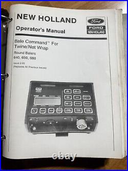 New Holland 630 640 650 660 Baler service manual Set + Bale Command Manuals