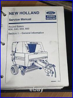 New Holland 630 640 650 660 Baler service manual Set Manual VG