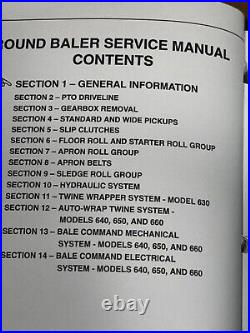 New Holland 630 640 650 660 Baler service manual Set Manual VG