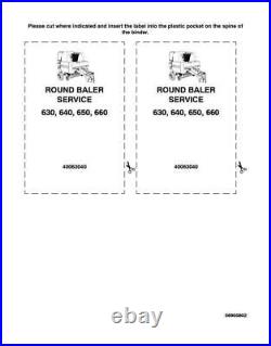 New Holland 630, 640, 650, 660 Round Baler Repair Service Manual 40063040 PDF