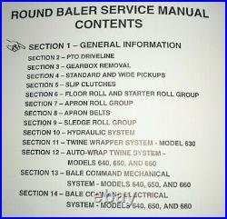 New Holland 630 640 650 660 Round Baler Service Repair Shop Manual Original! NH