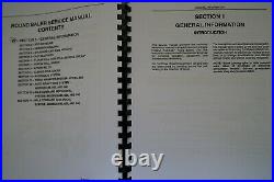 New Holland 630 640 650 660 Round Balers Service Manual