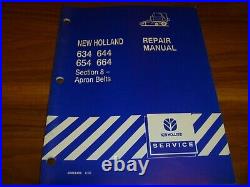 New Holland 634 644 654 664 Baler Apron Belt Service Repair Manual 40063408