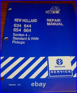 New Holland 634 644 654 664 Baler Floor & Starter Roll Repair Manual 40063406