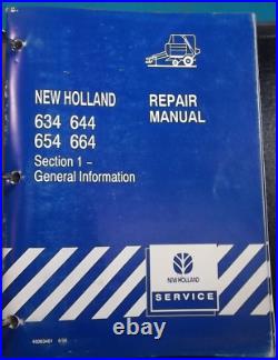 New Holland 634 644 654 664 Baler Service Shop Repair Workshop Manual