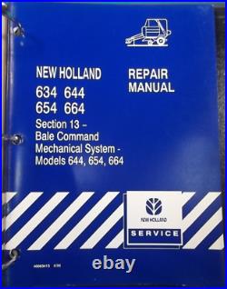 New Holland 634 644 654 664 Baler Service Shop Repair Workshop Manual