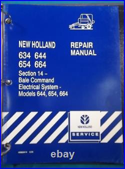 New Holland 634 644 654 664 Baler Service Shop Repair Workshop Manual