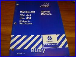 New Holland 634 644 654 664 Baler Slip Clutch Service Repair Manual 40063405