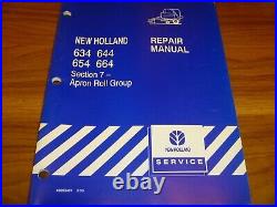 New Holland 634 644 654 664 Round Baler Apron Roll Repair Manual 40063407