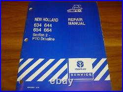 New Holland 634 644 654 664 Round Baler PTO Driveline Service Manual 40063402