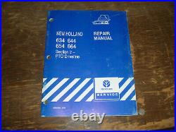 New Holland 634 644 654 664 Round Baler PTO Driveline Shop Service Repair Manual
