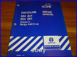 New Holland 634 644 654 664 Round Baler Sledge Roll Repair Manual 40063409