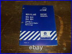 New Holland 634 644 654 664 Round Baler Starter Roll Shop Service Repair Manual
